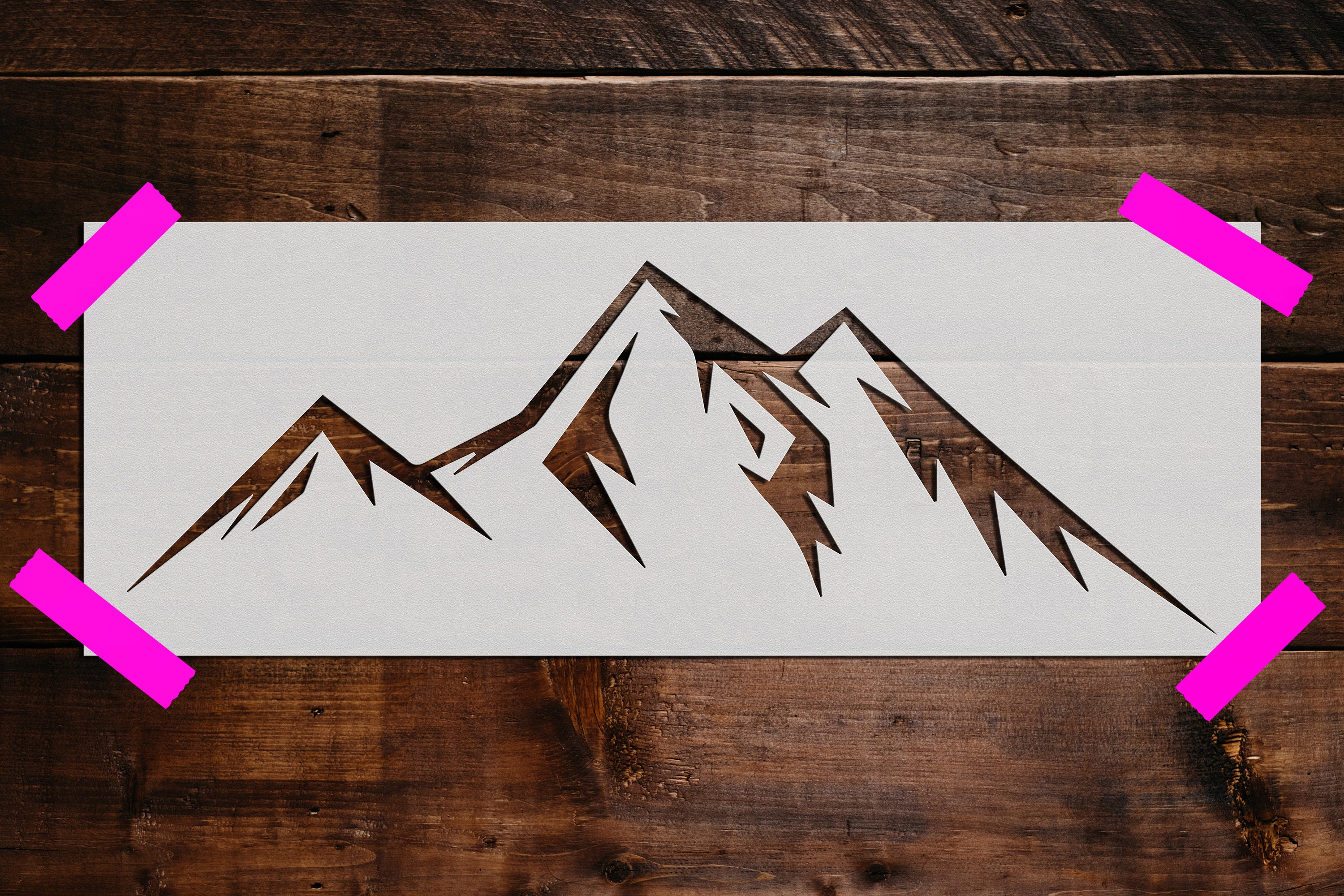 Mountain Stencil - Reusable Mountain Stencil - Art Stencil - DIY Craft Stencil - Painting Stencil - Large Mountain Stencil - Mountain