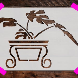 House Plant Stencil, Reusable House Plant Stencil,  DIY Craft Stencil, Large House Plant Stencil, Wall Stencil, House Plant, Plants