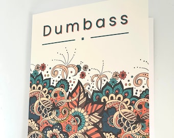 Dumbass greeting card