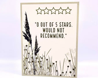 0 Out of 5 stars Greeting Card