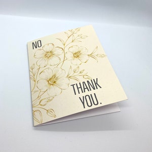 No Thank You greeting card