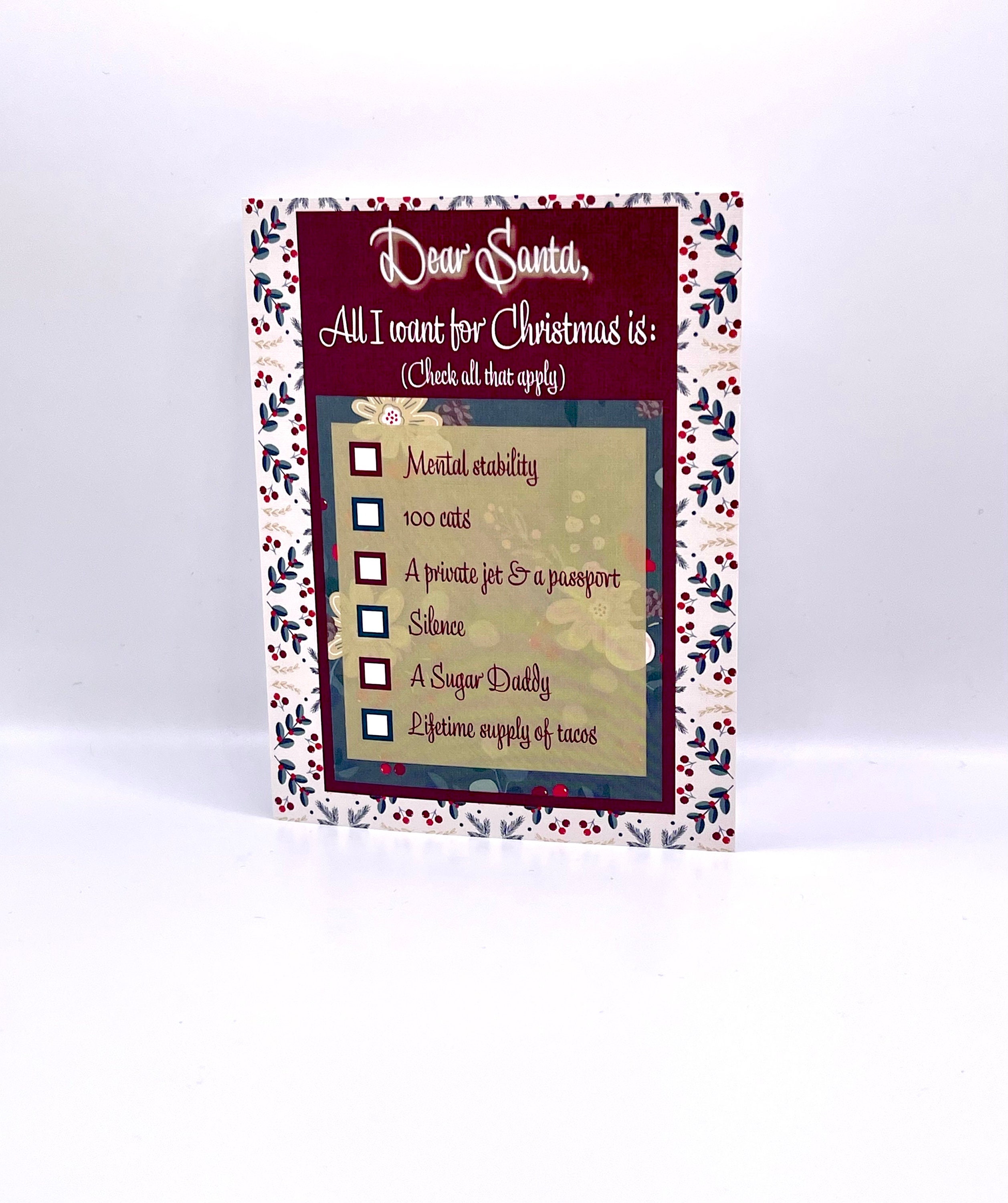 Dear Santa Card