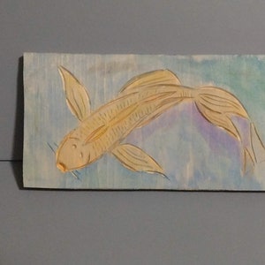Chip Carved Koi Fish