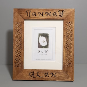 Custom name Celtic Love knot wedding frame