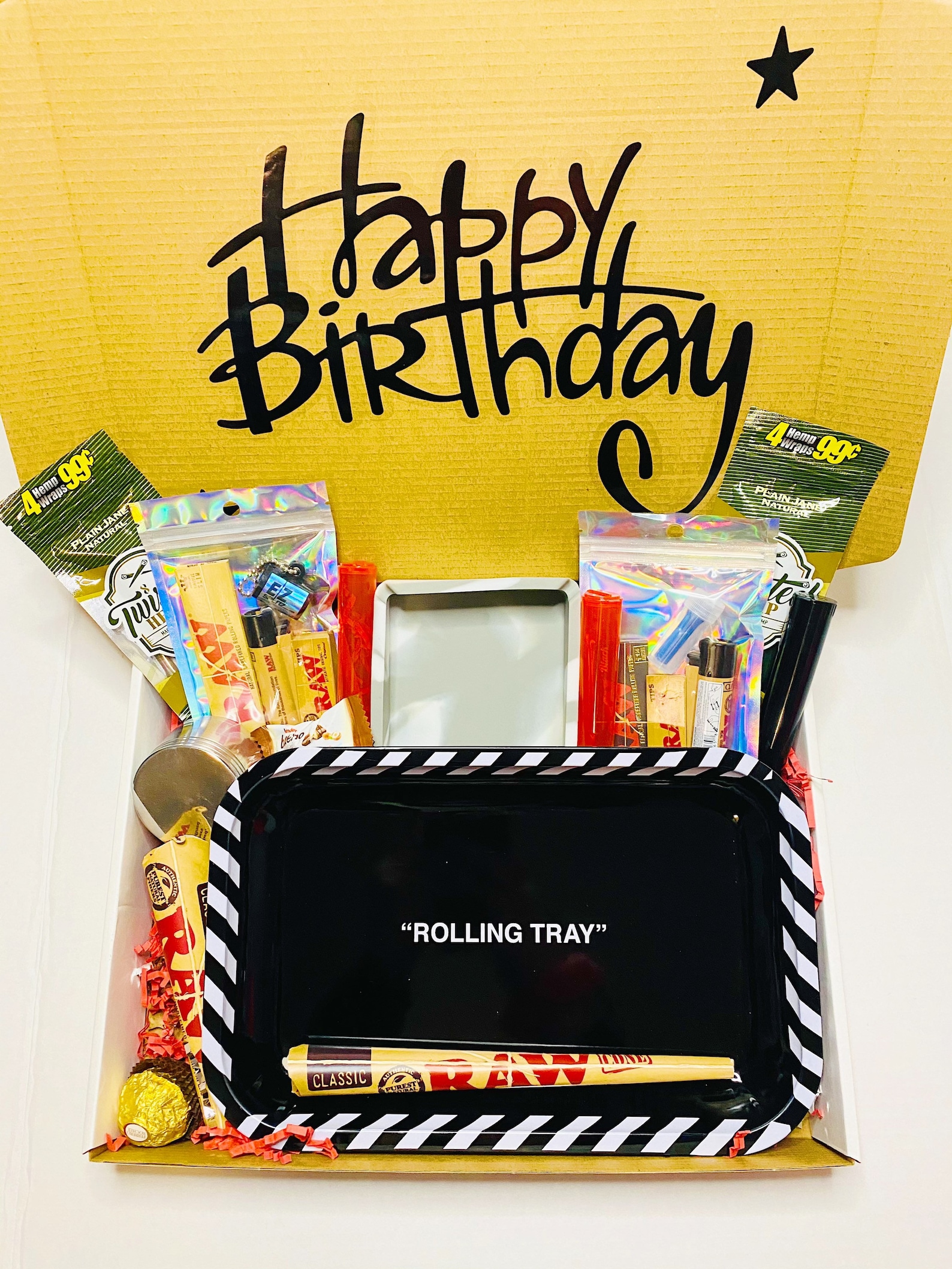 Happy Birthday Stoner Kit Gift Box CustomizablePerfect Gifts Etsy
