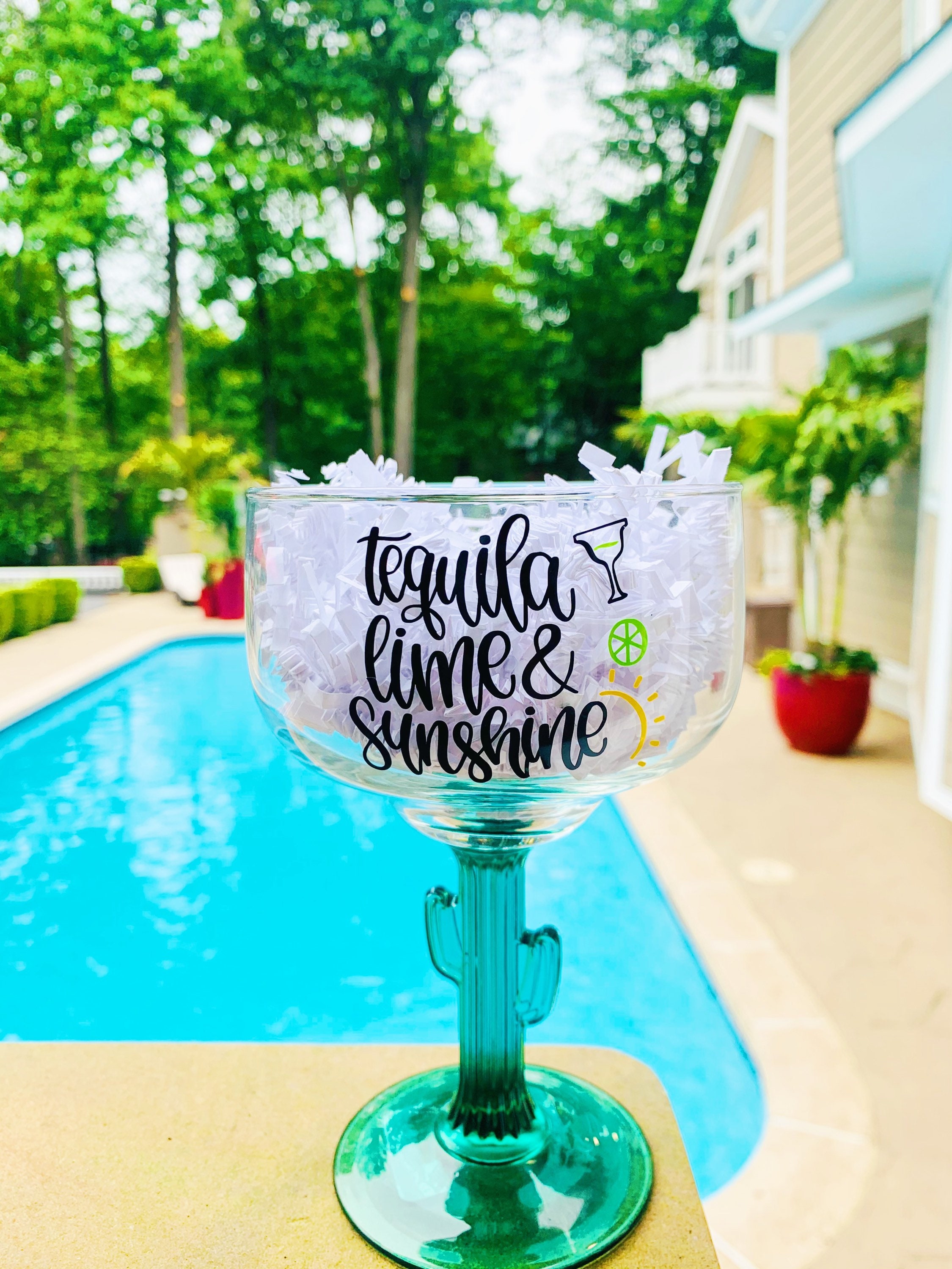 Cactus Margarita Glass 16 OZ Perfect for Margarita Night I Etsy Ireland