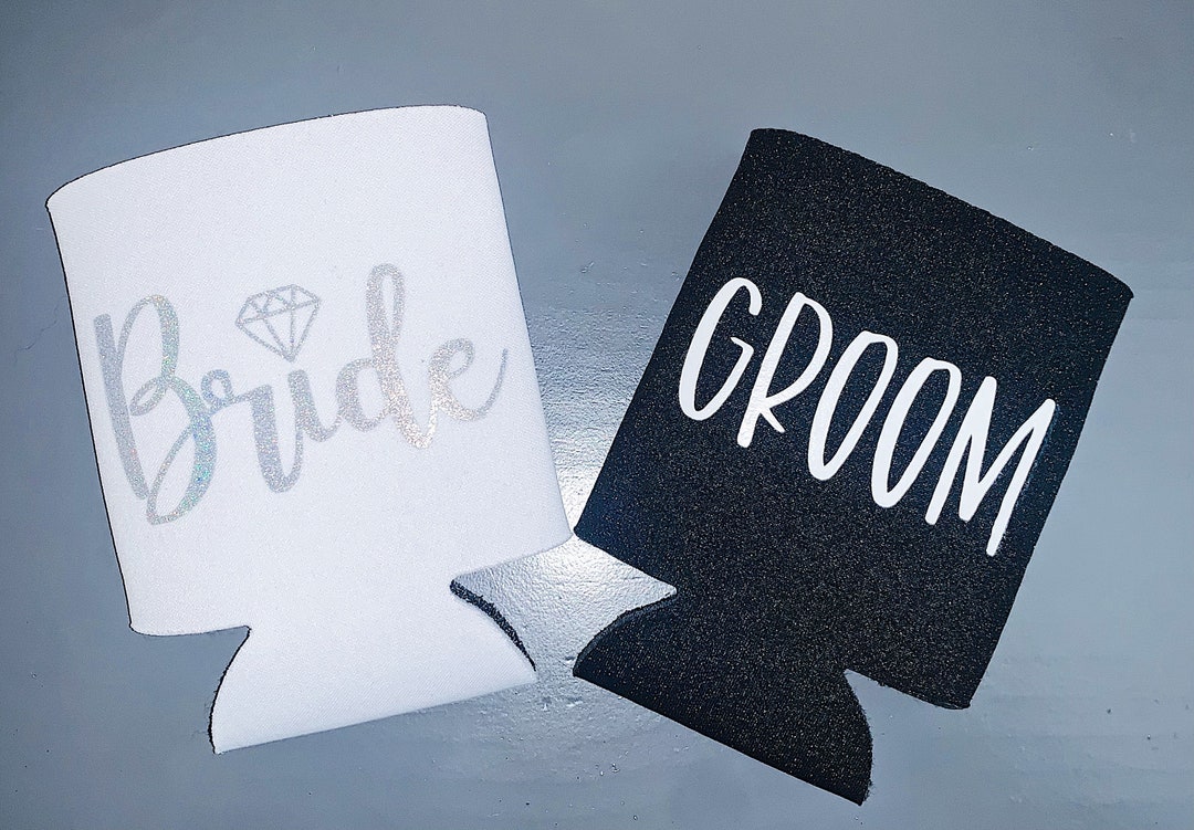 Bride & Groom Koozies Perfect Gift for Brides and Grooms - Etsy