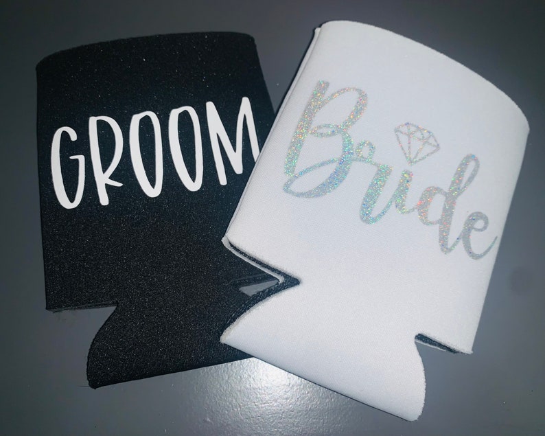 Bride & Groom Koozies Perfect Gift for Brides and Grooms - Etsy