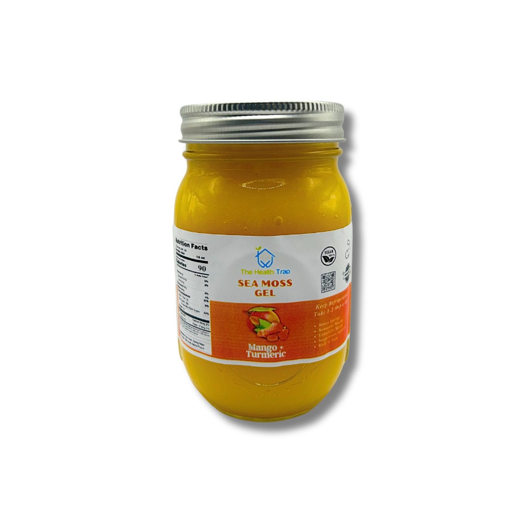 Mangoturmeric Sea Moss Gel Natural Food Supplements, Organic Seamoss