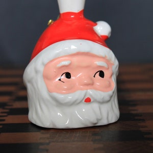 Vintage Santa Bell. Santa Head Bell For Christmas Holiday Mantel Decor. Jolly Saint Nick Gift For Grandchild To Ring In Christmas Day!
