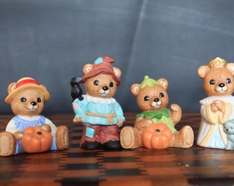 Vintage Homco Halloween Costume Teddy Bears. Set of 6 Holiday - Etsy