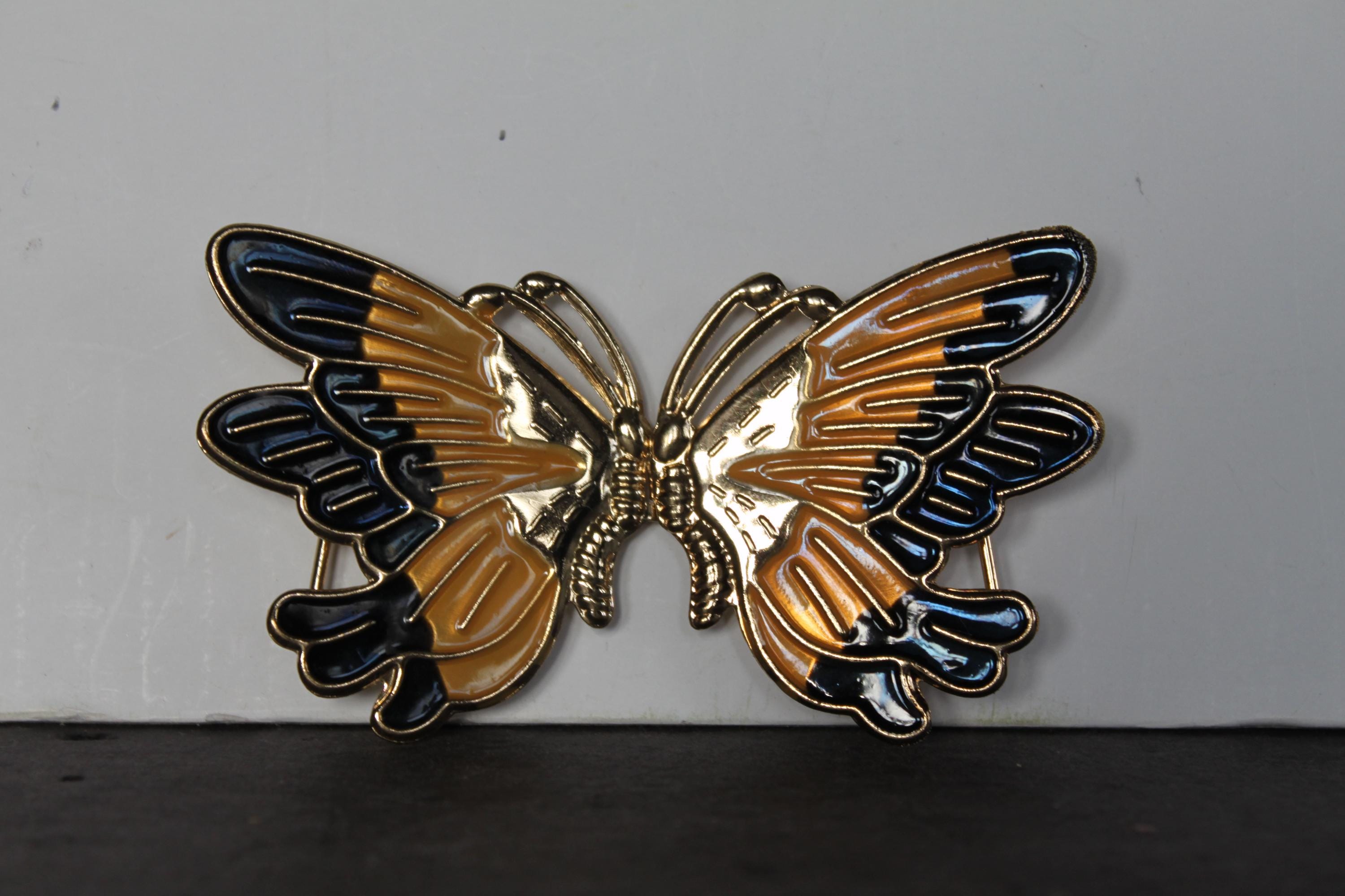 Vintage Butterfly Belt Buckle - Etsy display picture 3