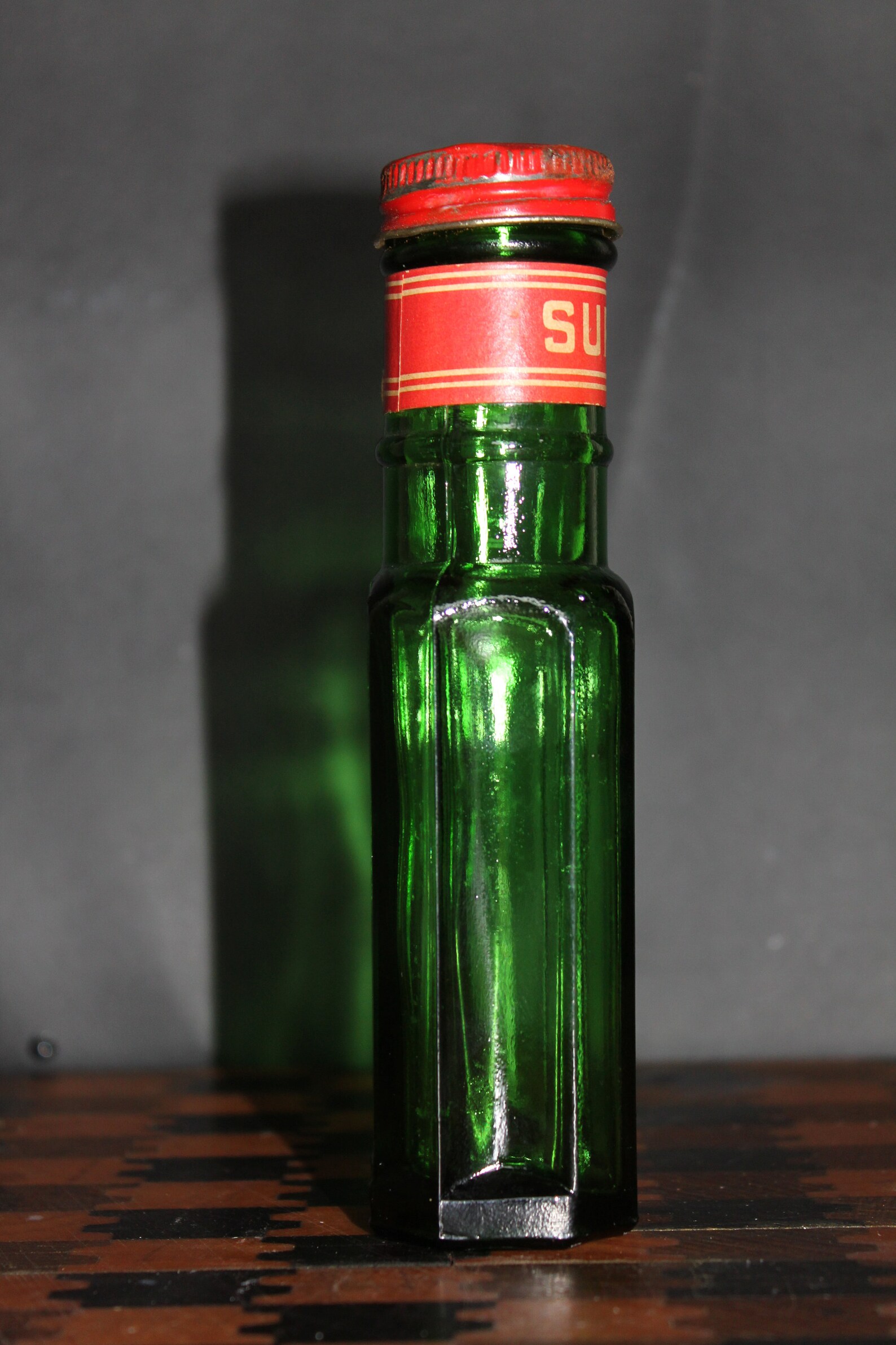 Vintage Surefine Capers. Emerald Green Bottle. Gift For Bottle Etsy