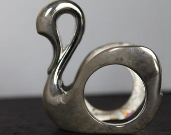Vintage Silver Swan Napkin Rings. Silver Plated, William A Rogers, Set Of 4, In Original Box, NOS, Bougie Grandmacore Table Decor, Gift.