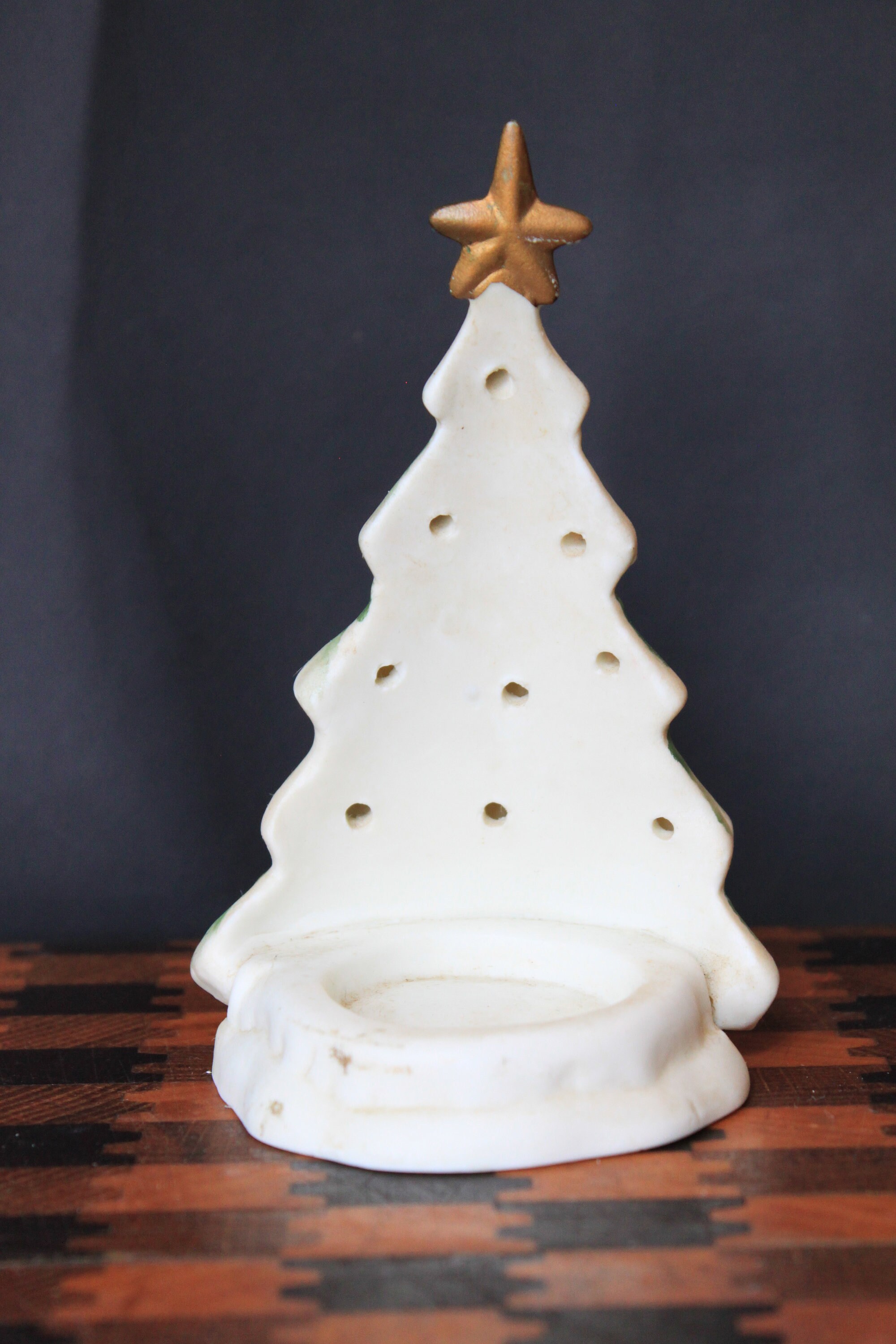 Christmas Tree Votive Holder for Vintage Mantel or Table Etsy