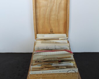 Vintage Wooden Recipe Box. LARGE Size, FULL Of Recipes, Hand Written, Typed, Cut Outs, Grandmacore Kitchen Decor, Baker, Chef, Host Gift.