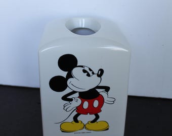 Vintage Mickey Mouse Tissue Box Cover. Made In Taiwan, MINT Condition, Kitschy Grandmacore Bathroom Decor, Gift For Collector, Disney Lover