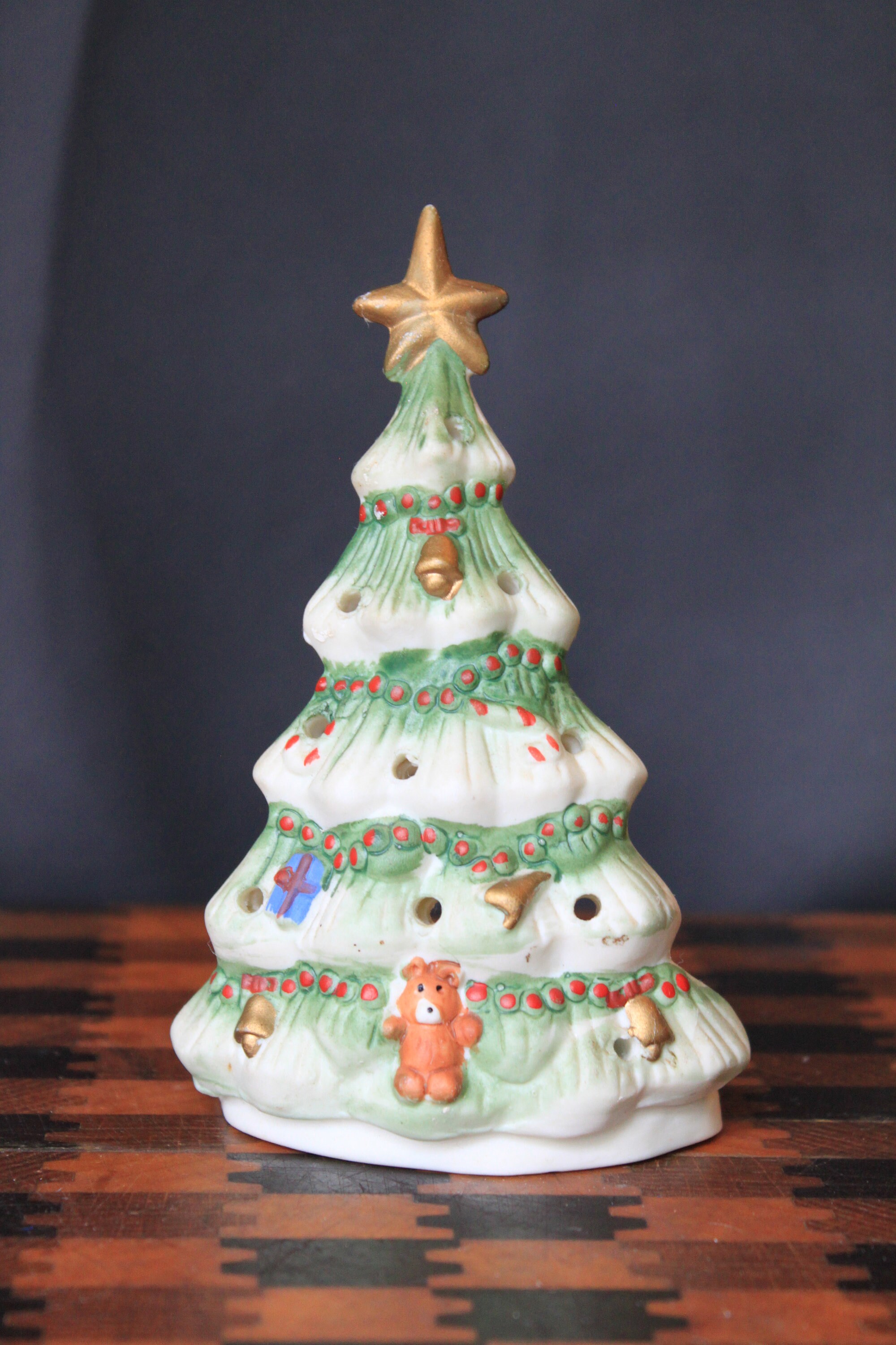 Christmas Tree Votive Holder for Vintage Mantel or Table Etsy