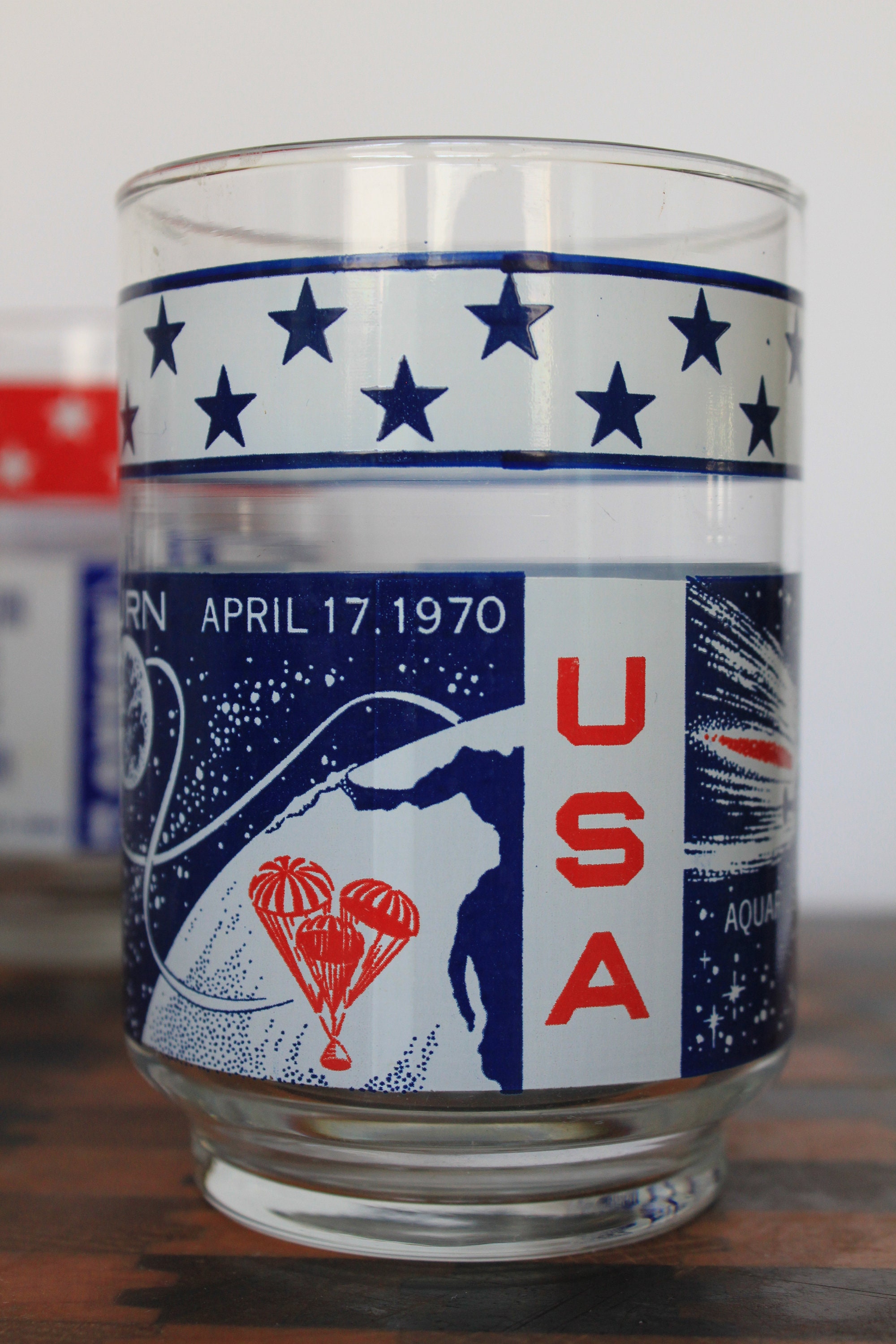 Apollo 12 Moon Landing Glasses for Vintage Space Memorabilia. Apollo 12 ...