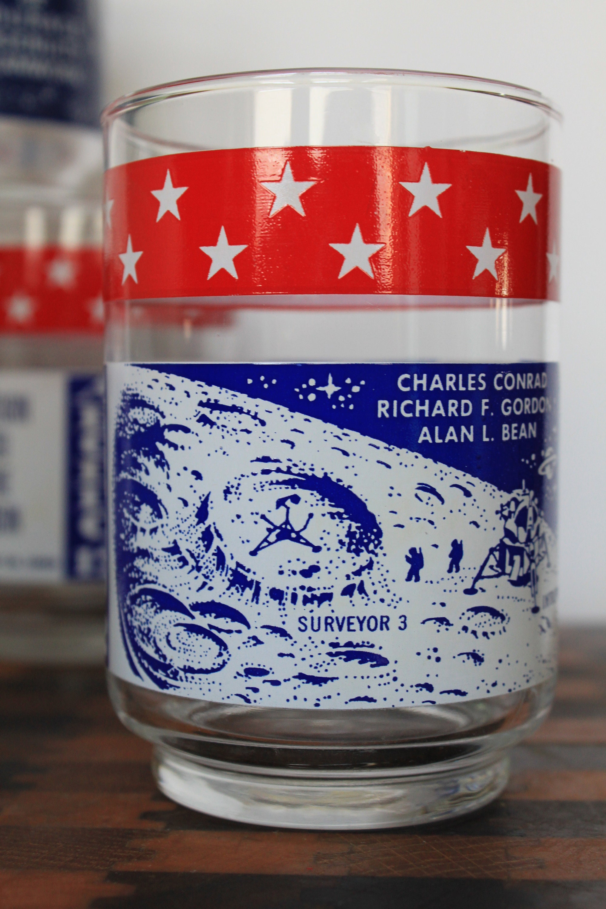 Apollo 12 Moon Landing Glasses for Vintage Space Memorabilia