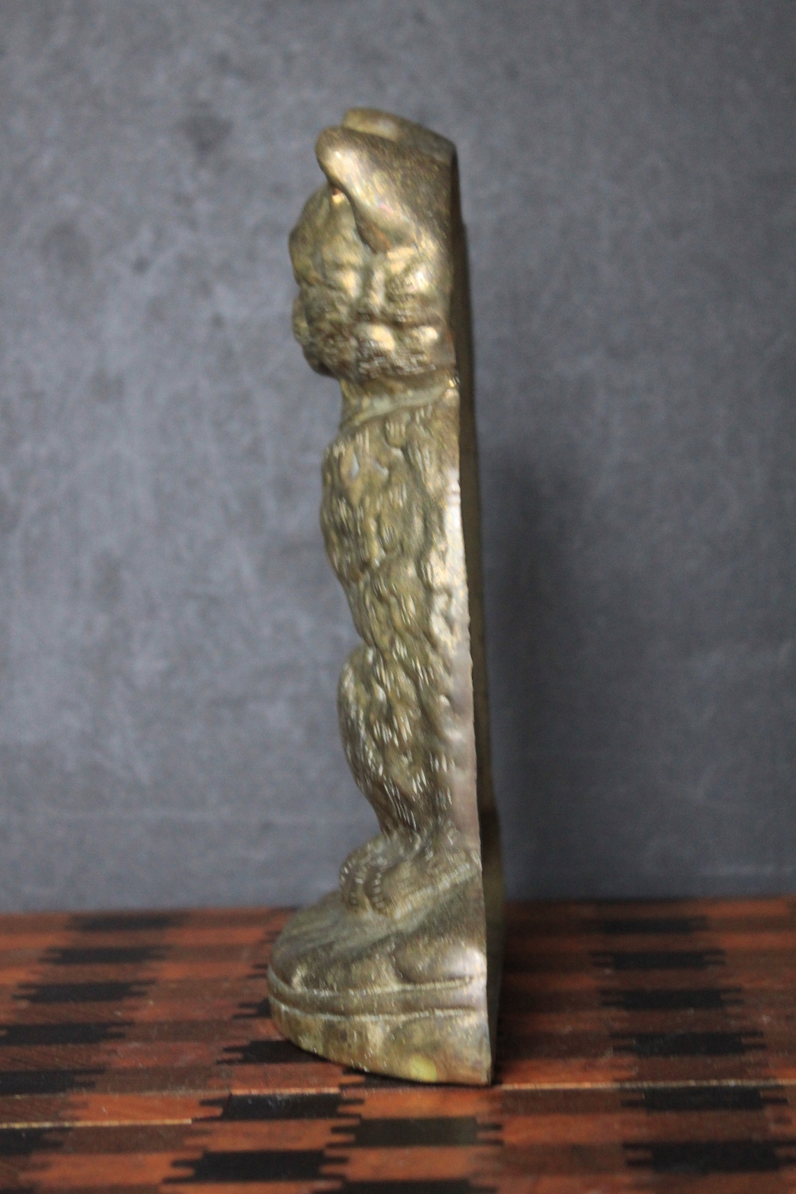 Vintage Brass Cat Door Stop. Cast Brass Heavy Weight Feline Etsy