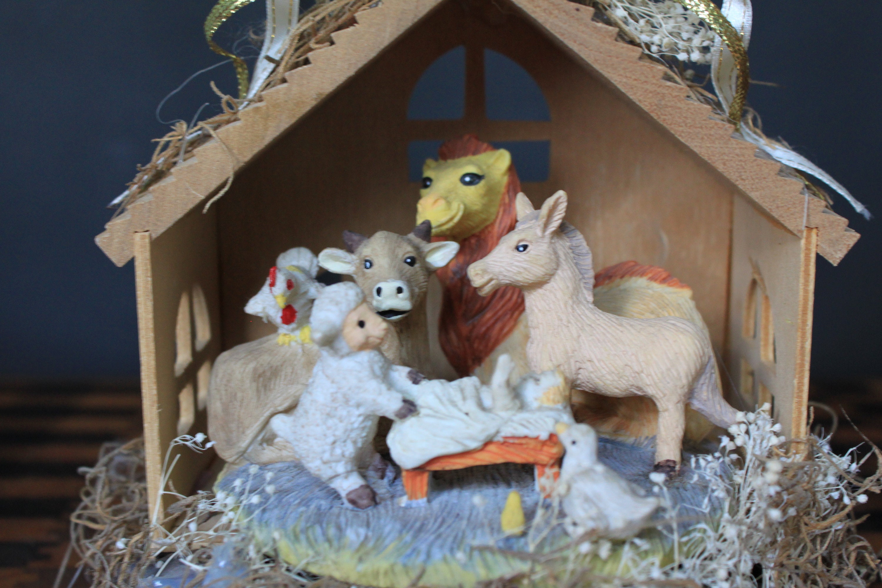 Animal Nativity Scene House Of Lloyd For Vintage Christmas Etsy