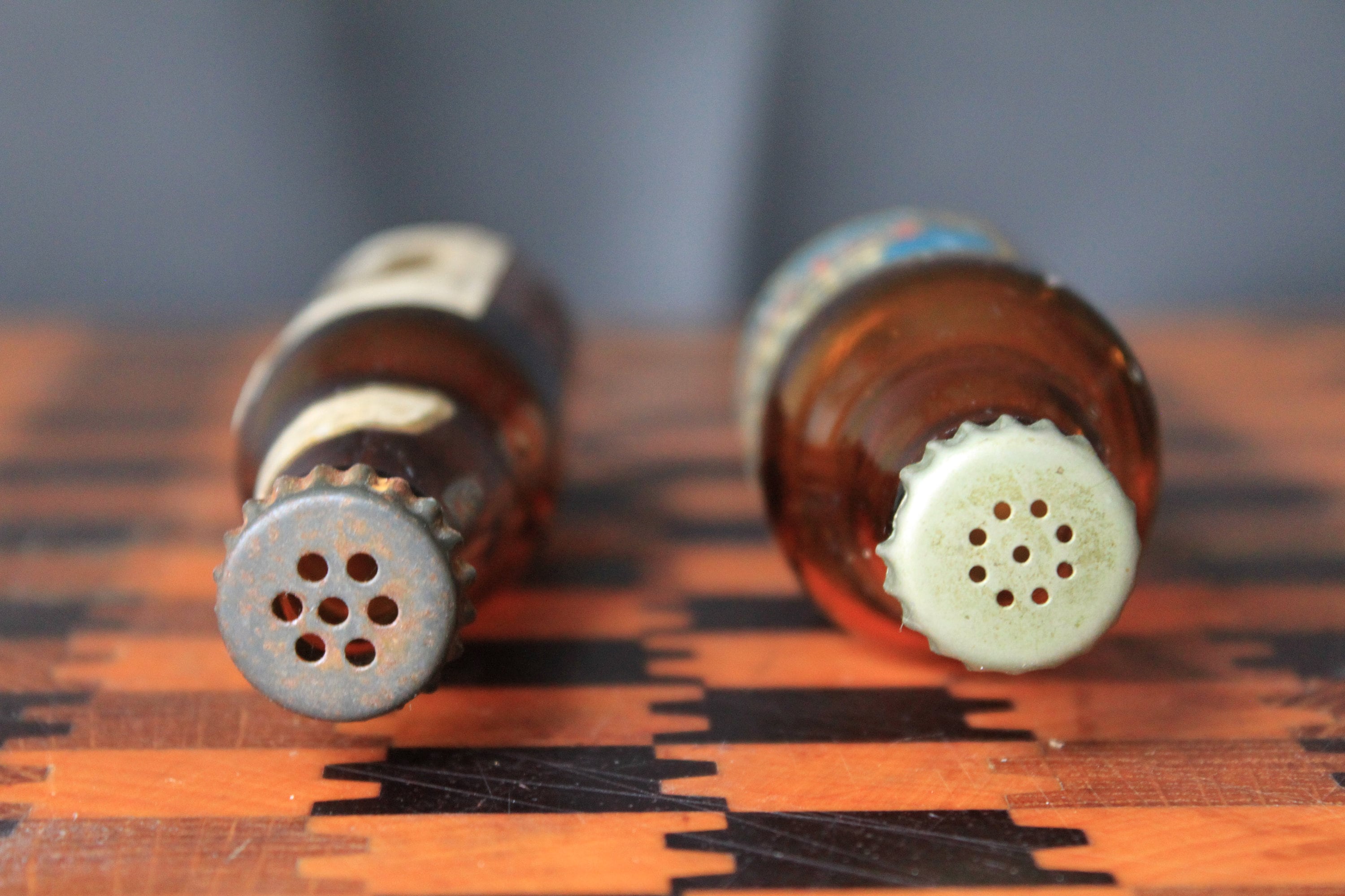 Beer Bottle Salt And Pepper Shakers For Vintage Kitchen Or Bar Etsy