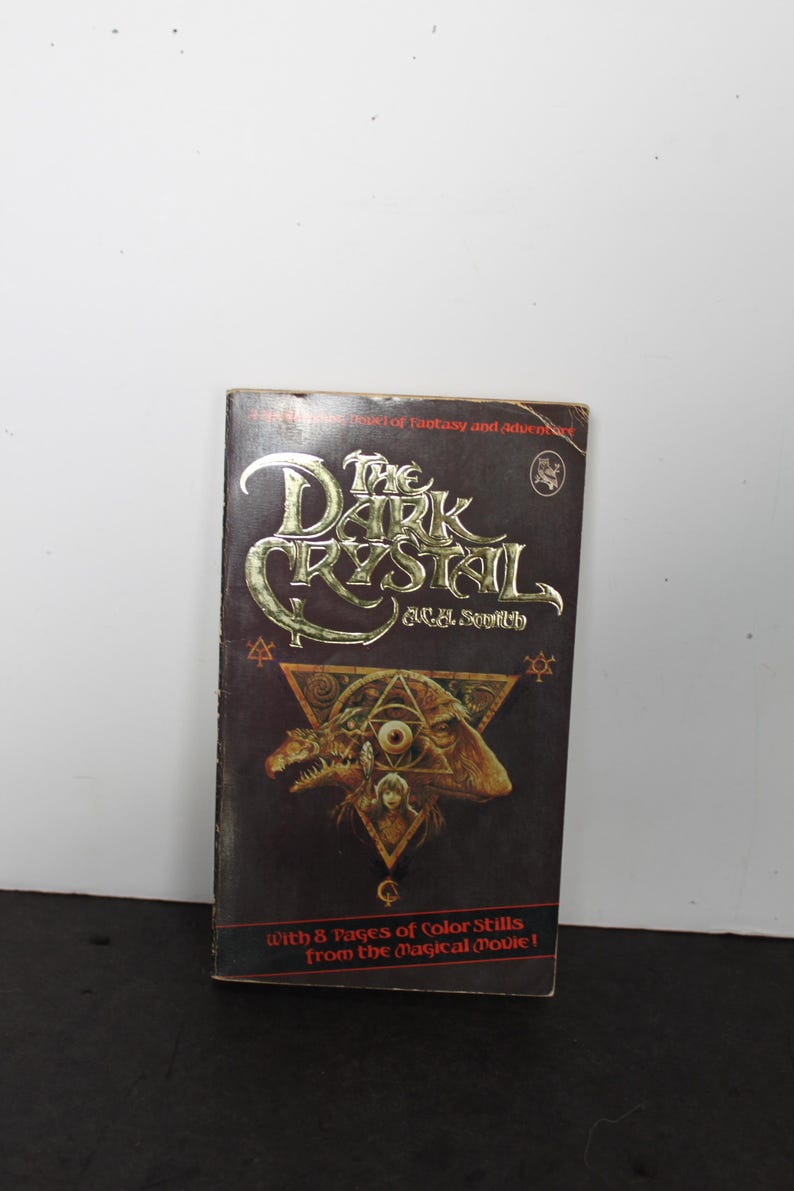 Vintage The Dark Crystal Book. Soft Cover, First Edition, 1982, Slight Damage, Gift For A Collector, Housewarming, Hostess, Fantasy Book.