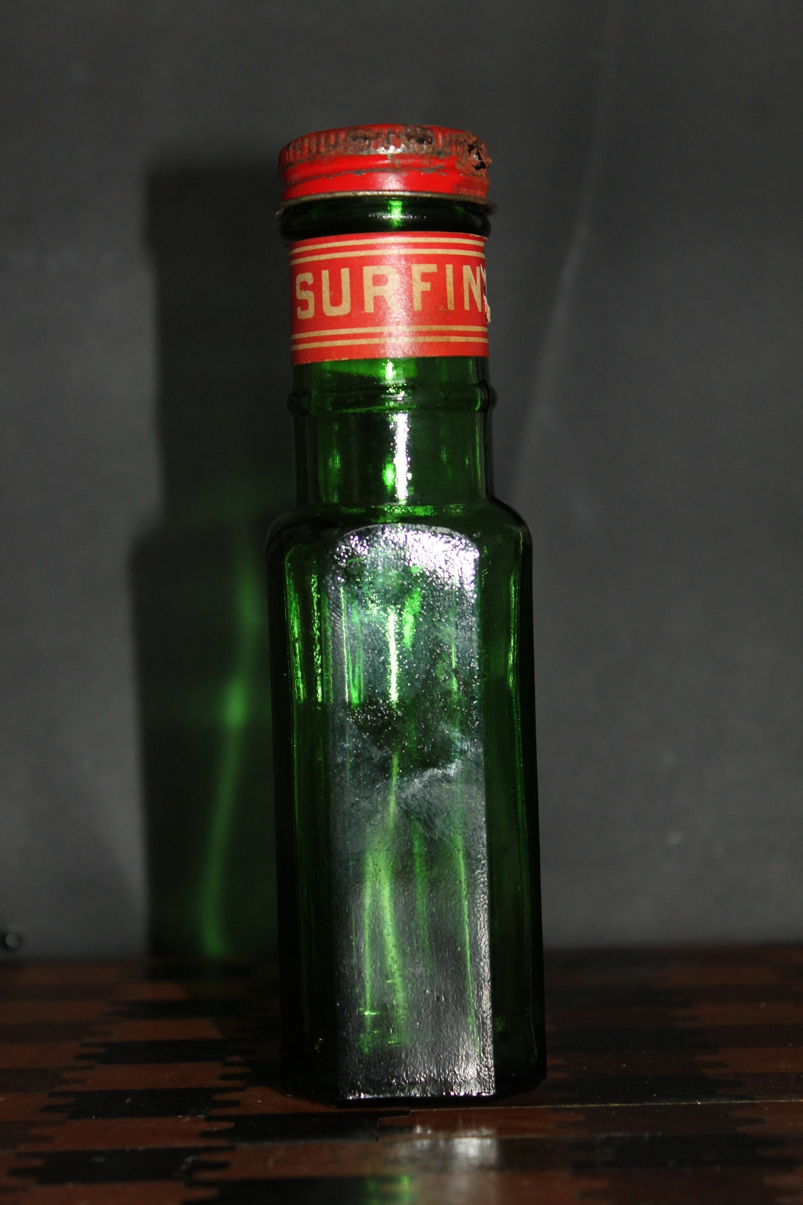 Vintage Surefine Capers. Emerald Green Bottle. Gift For Bottle Etsy