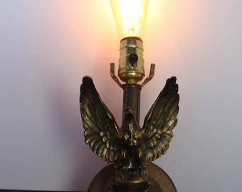 Vintage Brass Eagle Wall Sconce. Spread Wings, WORKING, Rustic Grandmacore, Patriotic Americana, Gift for a Collector, Housewarming, Hostess