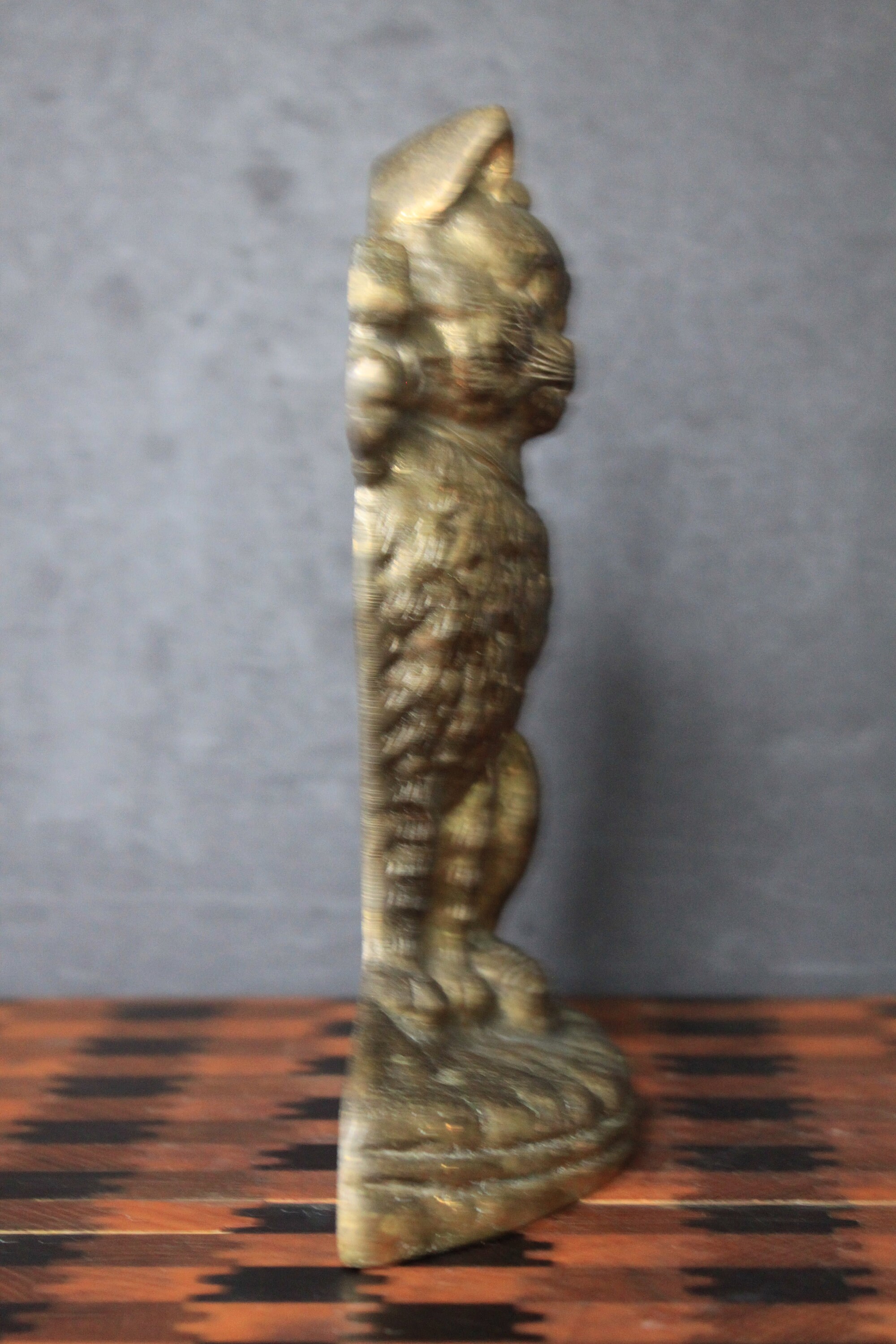 Vintage Brass Cat Door Stop. Cast Brass Heavy Weight Feline Etsy