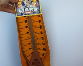 Vintage Liars Suspenders. Measuring Tape, NOS, Original Tags, Handyman, Contractor, Gift for a Collector, Housewarming, Hostess.