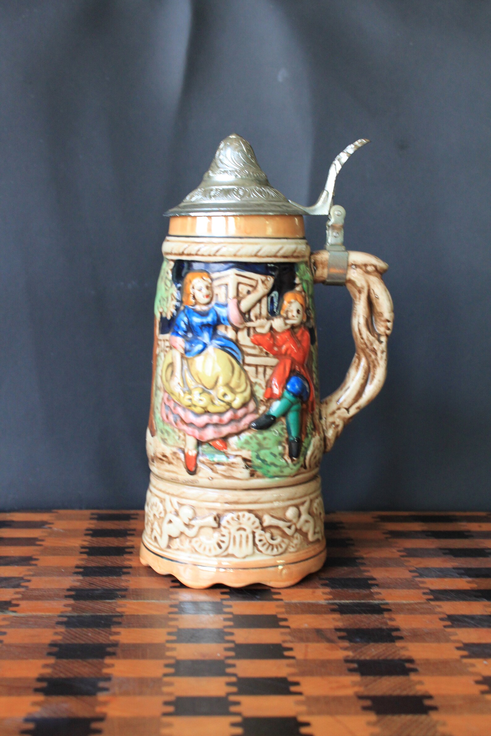 Apco Beer Stein Music Box Ceramic Cup for Vintage Bar Ware or Etsy