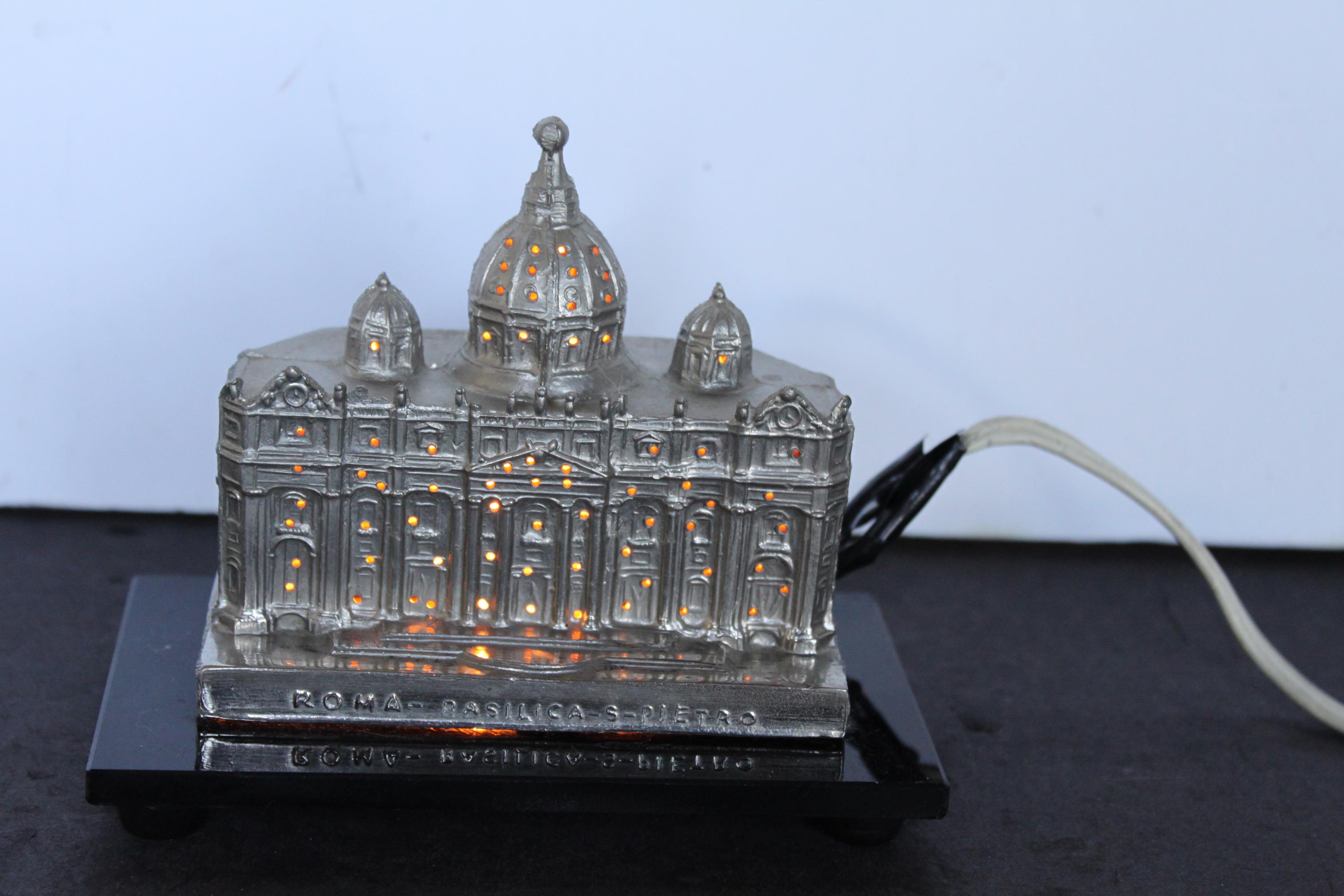 Vintage Plastic Light up Church - Etsy