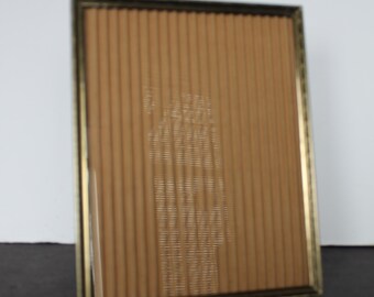 Vintage Brass Picture Frame. Rectangle Shape, Delicate Inscribed Paisley Pattern, Grandmacore Mantel Decor, Housewarming, Hostess, Gift.