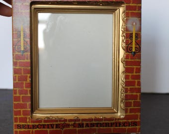 Cadre photo vintage pour galerie de miniatures. NOS, dans sa boîte d'origine, cadeau pour un collectionneur, décoration grand-mère, pendaison de crémaillère, cadeau d'hôtesse.