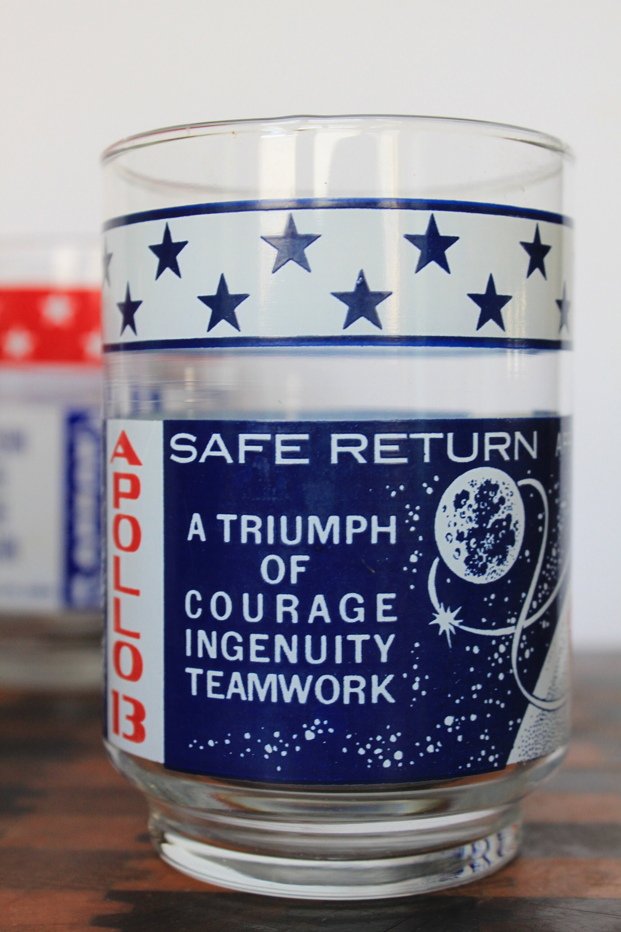 Apollo 12 Moon Landing Glasses for Vintage Space Memorabilia