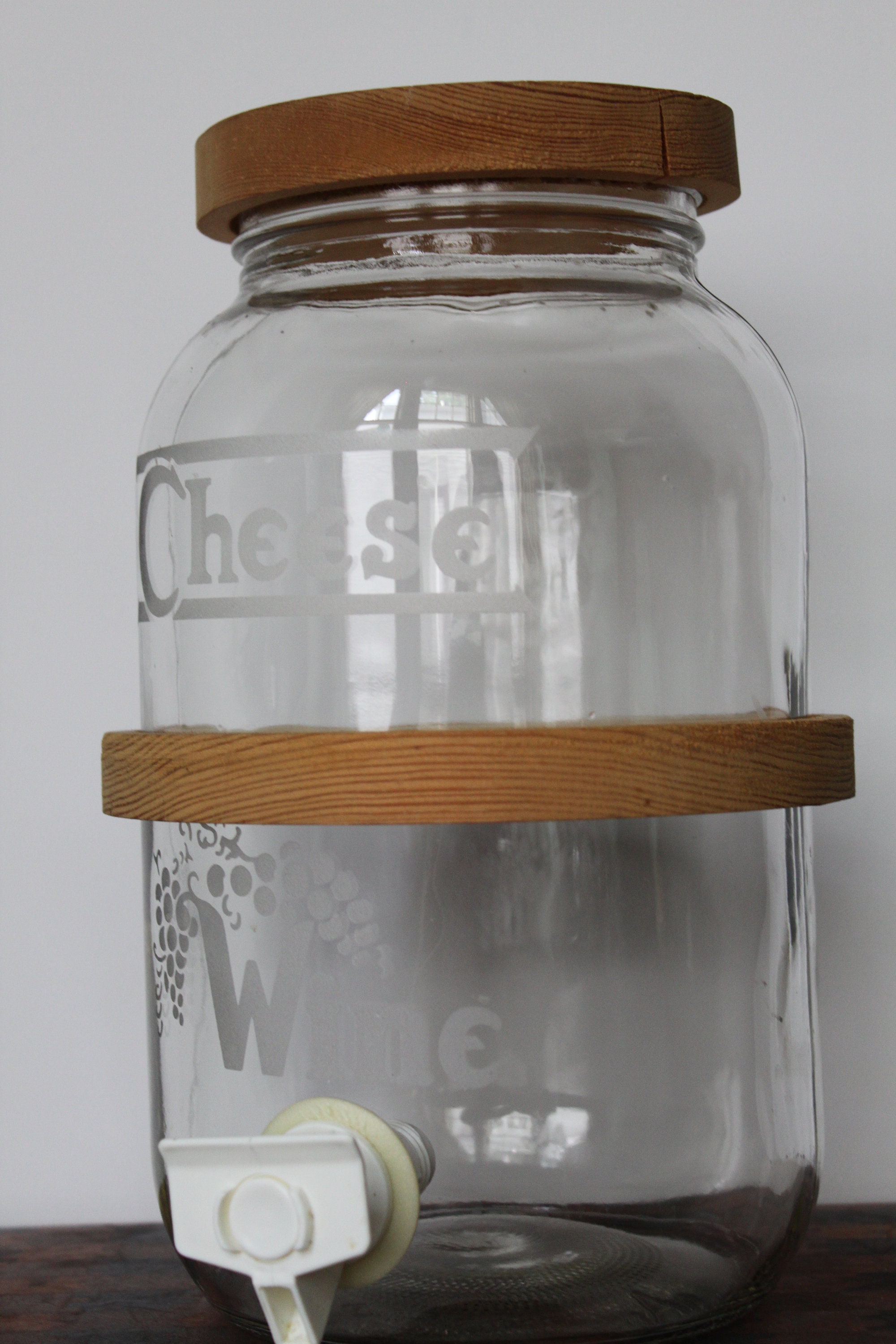 Vintage Wine and Cheese Stacking Set. Cheese Cloche, Wine Dispenser ...