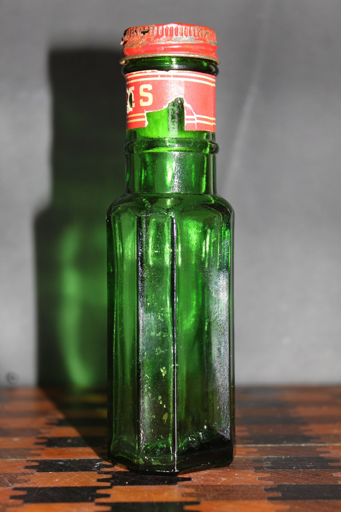 Vintage Surefine Capers. Emerald Green Bottle. Gift For Bottle Etsy