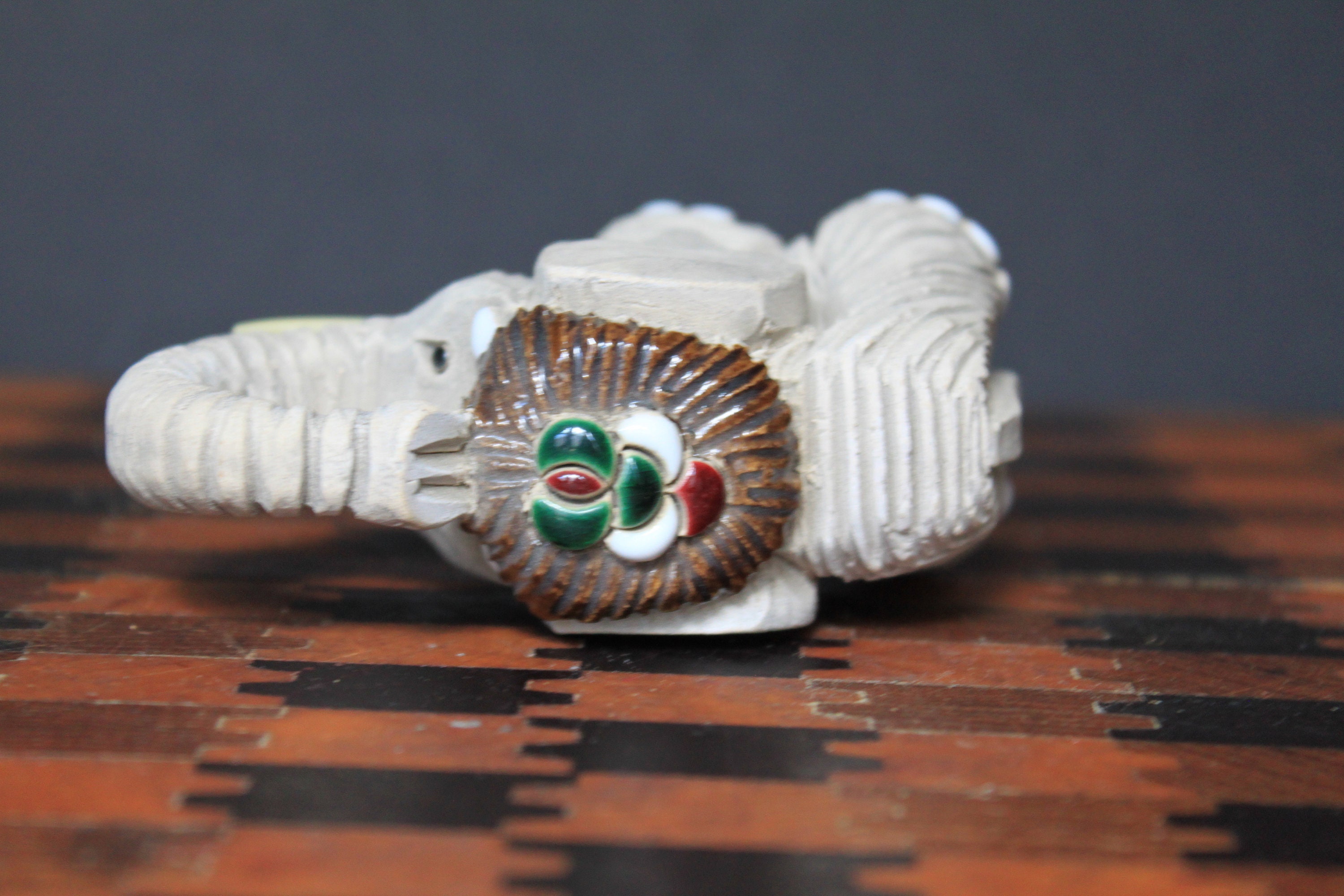 Vintage Artesania Rinconada Elephant. Ceramic Hand Made Stoneware 