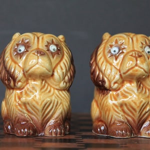 Cocker Spaniel Salt And Pepper Shakers For Vintage Table Ware. Unique, Interesting, Dog Lover, Breeder Gift. Golden Yellow, Made In Japan.