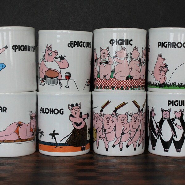 Vintage Pink Pig Etsy