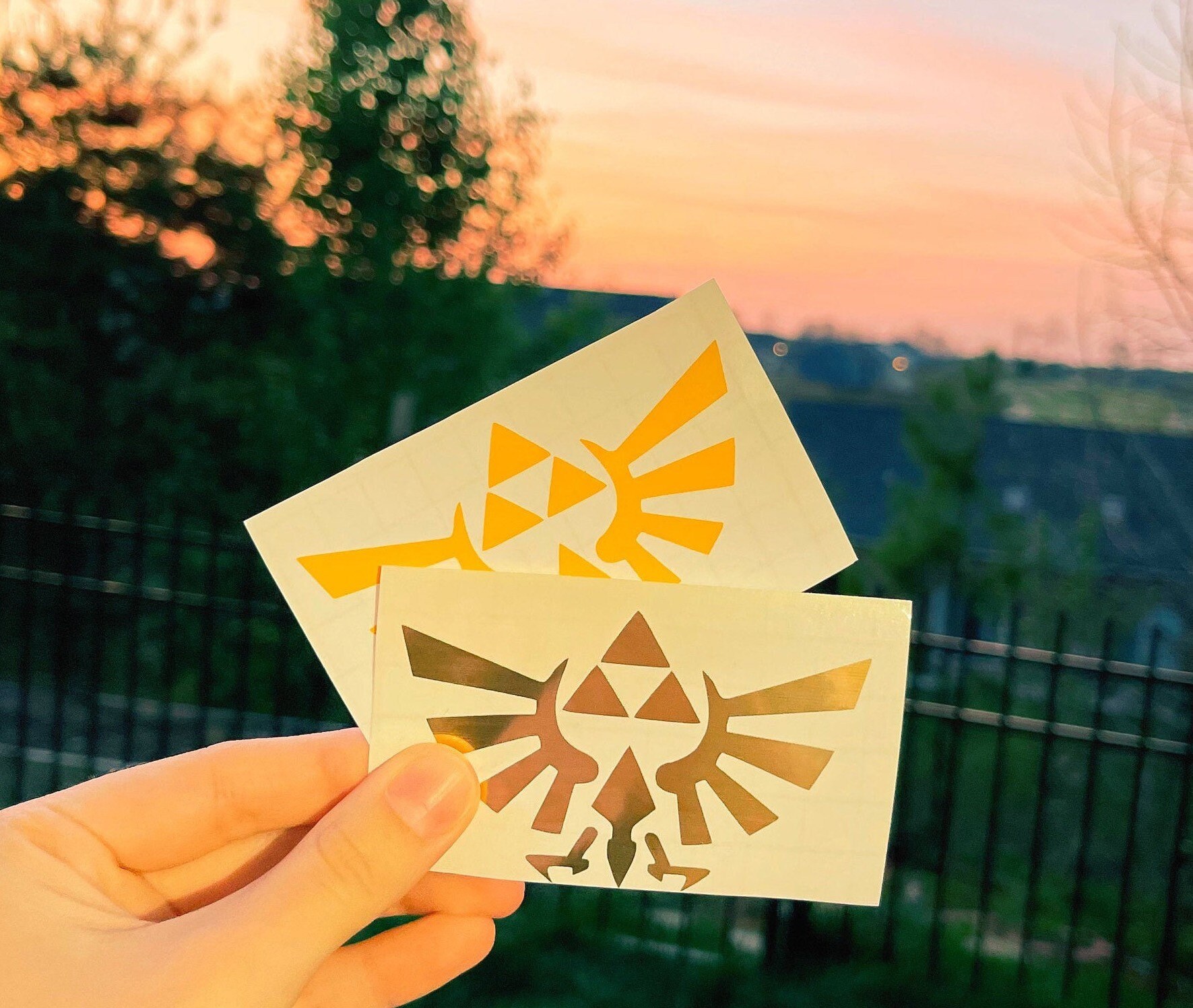 Zelda Triforce l Hyrule Crest l Car Vinyl l Laptop Vinyl l Console Vi…