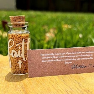 Faith of a Mustard Seed (White w/cross)