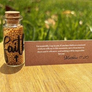 Faith of a mustard seed (Black w/cross)