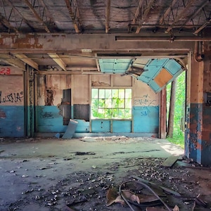 Photo from Inside of an Abandoned Factory