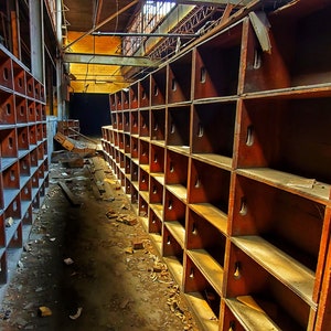 Photo of Vintage Crates at an Abandoned Factory
