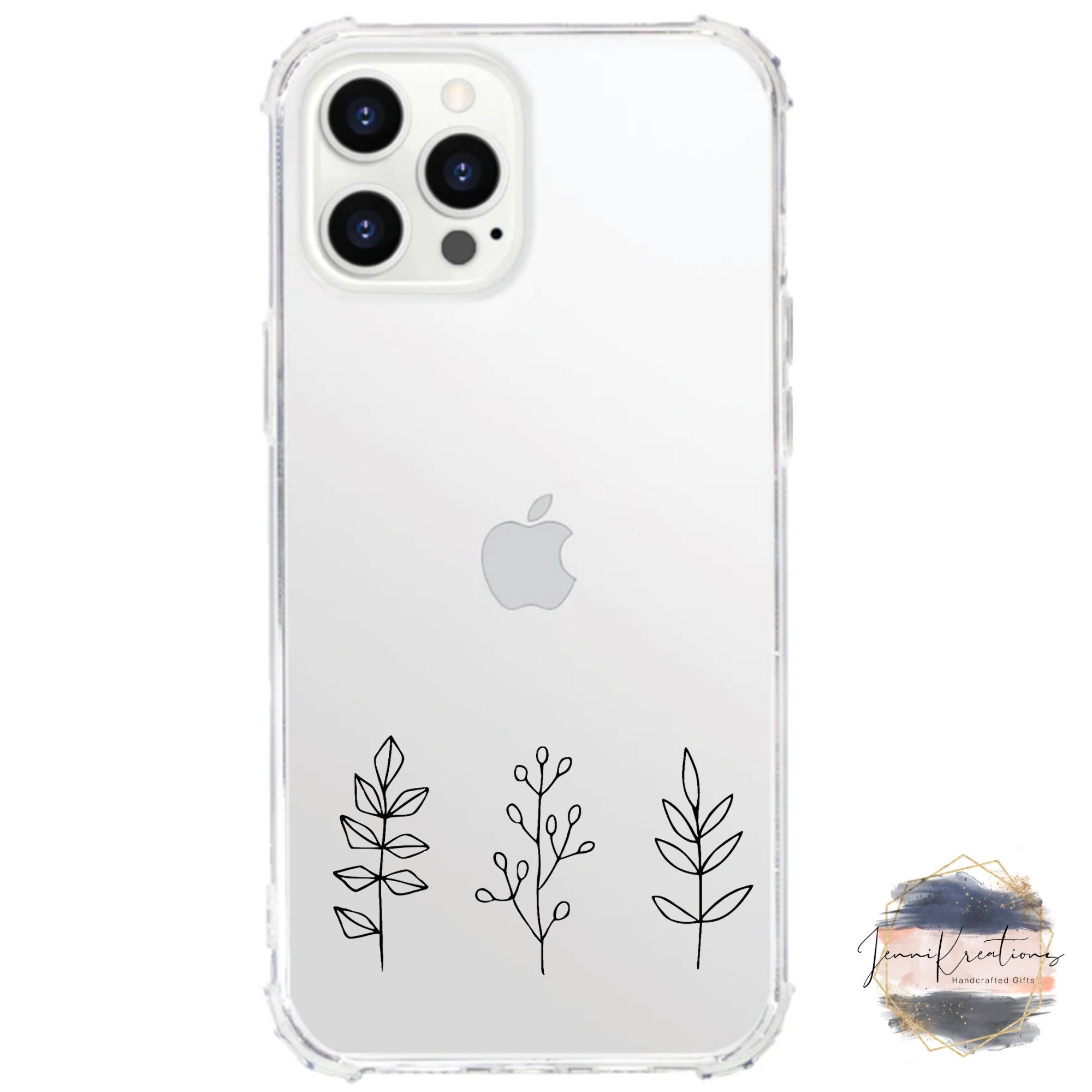 Wildflower Case Personalized Clear Case For iPhone 11 11 Etsy