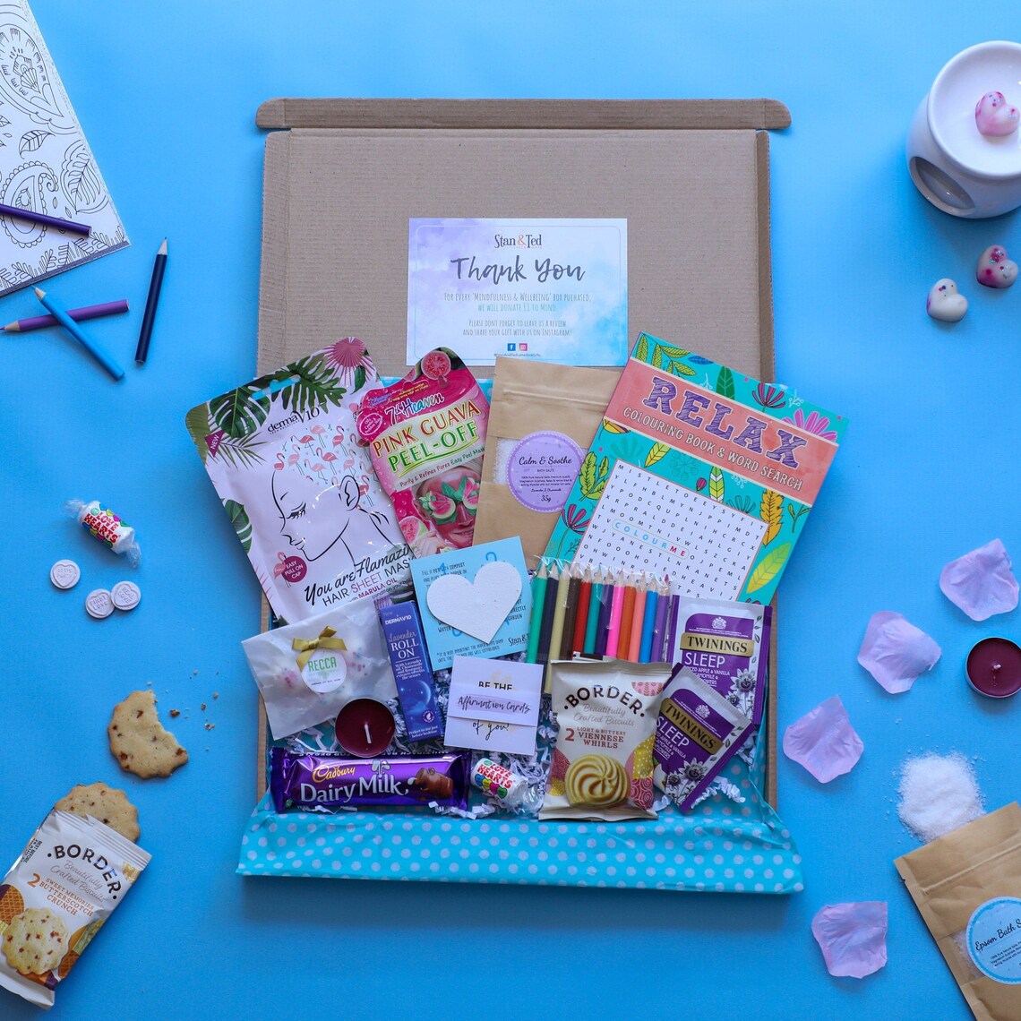 Mindfulness and Wellbeing Box Meditation Relaxation Etsy