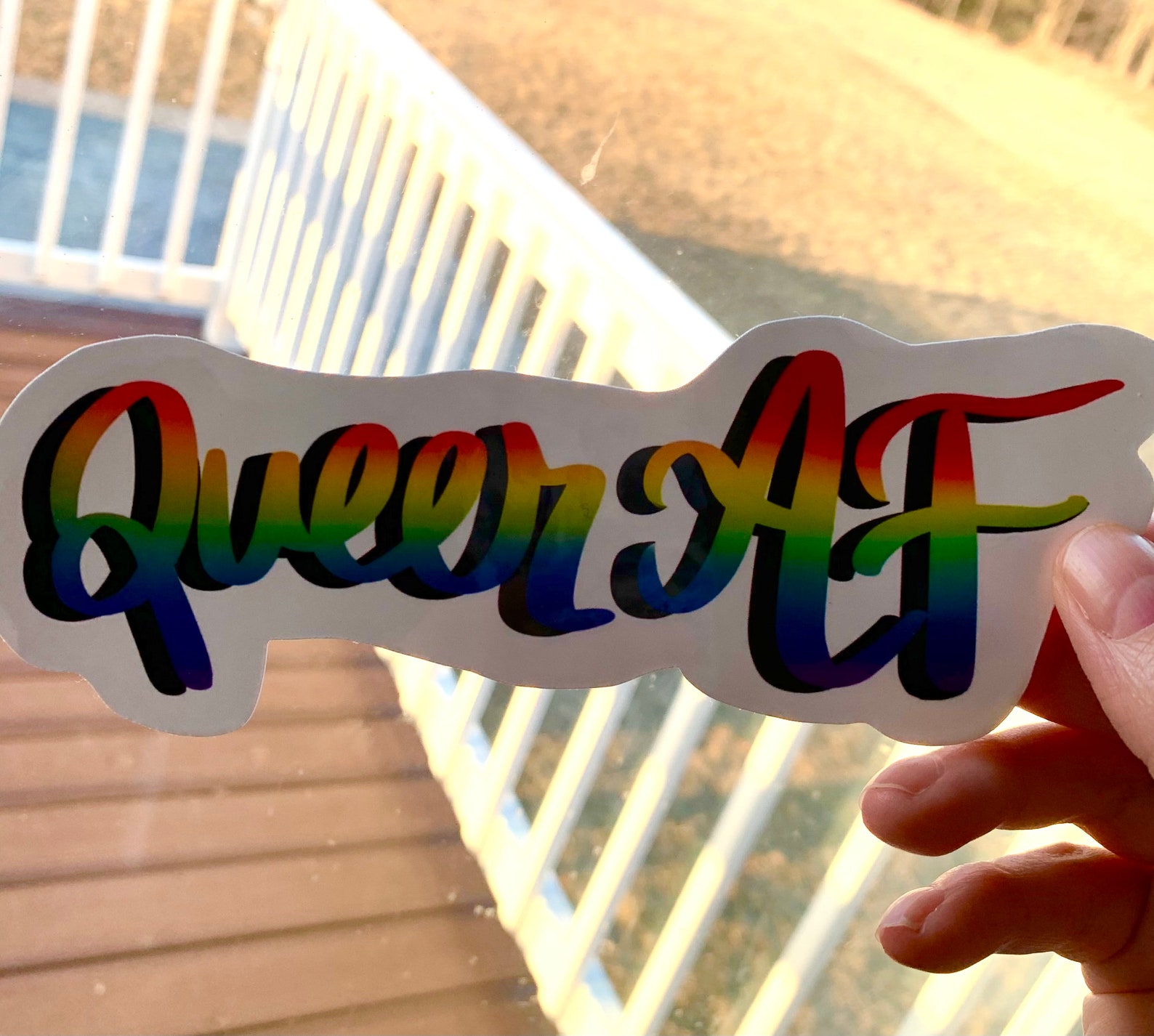 QUEER AF BUMPER Sticker Gay Bumper Sticker Lgbt Bumper Etsy